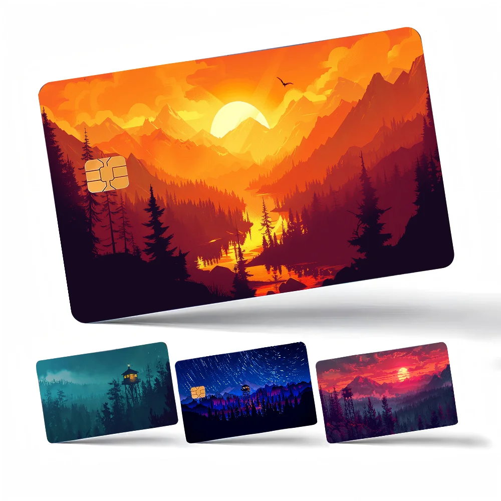 Firewatch Forest HD Print 100% رائجة البيع أمين الائتمان الخصم البنك بطاقة حافلة بطاقة فيلم الجلد ملصق