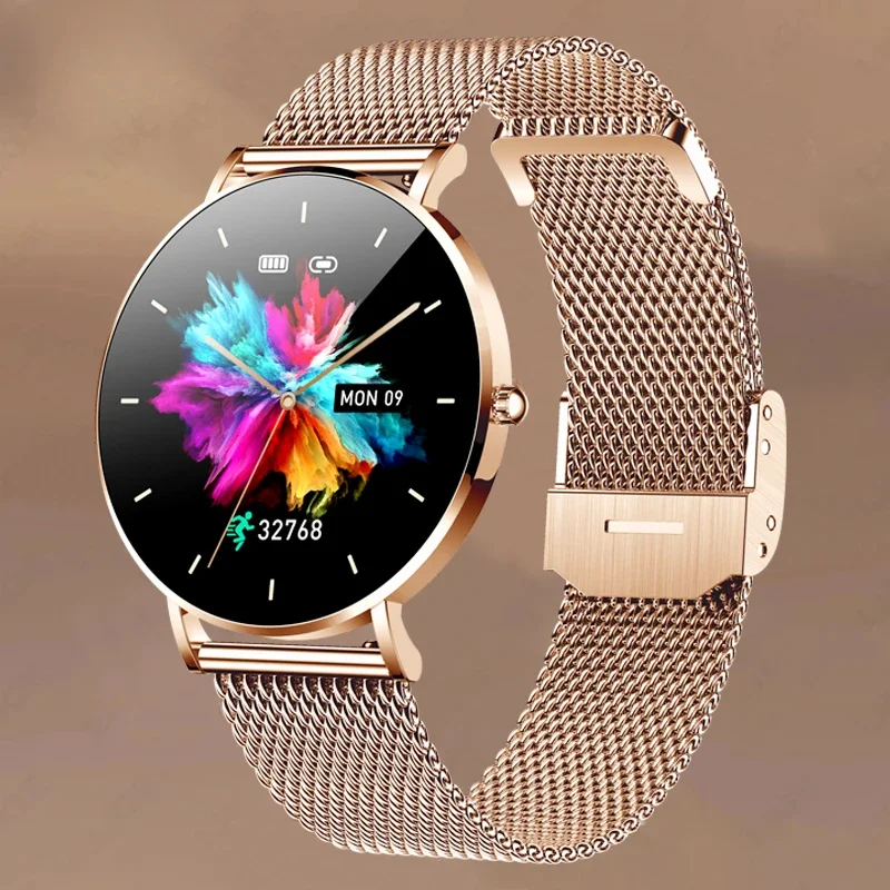 2024New AMOLED Smart Watch for Women Men Call Reminder Ladies' Physiologic Function Monitor Sport Bracelet Waterproof Smartwatch