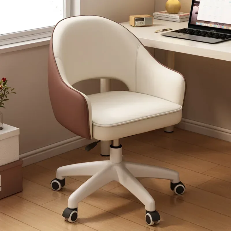 Offer Student Dormitory Desk Chair Rotary Lift Back Office Chair Home Bedroom Makeup Sedentary Comfortable Computer Chair