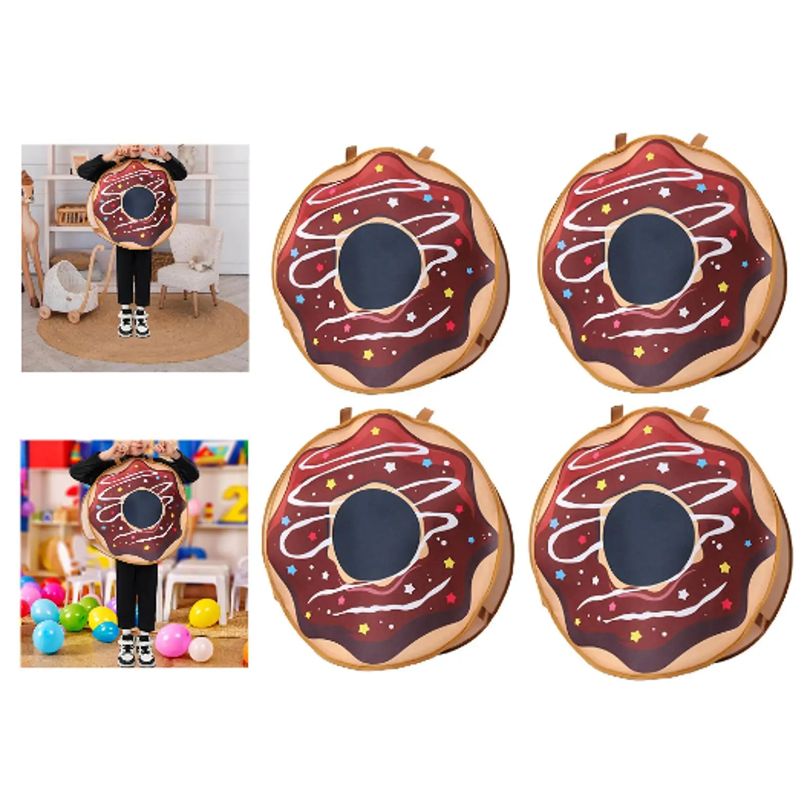 

Kids Donut Costume Theme Party Prop Festival Performance Role Play Clothes