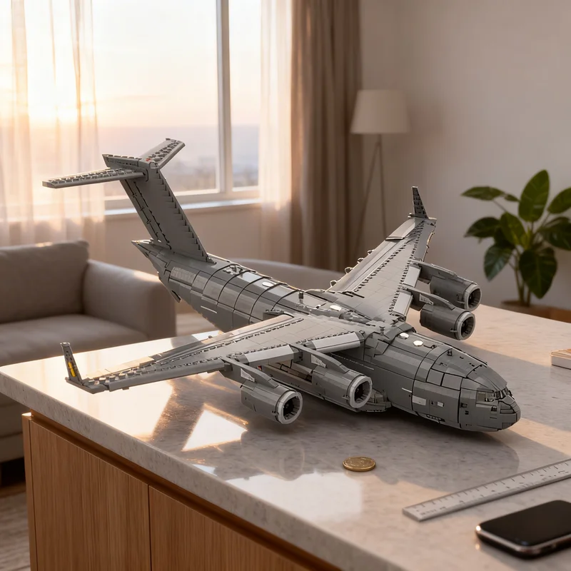 

17314 деталей MOC Boeing C-17 Globemaster III: Набор для сборки модели Creator Expert, креативный подарок, декор для демонстрации, премиум-качество