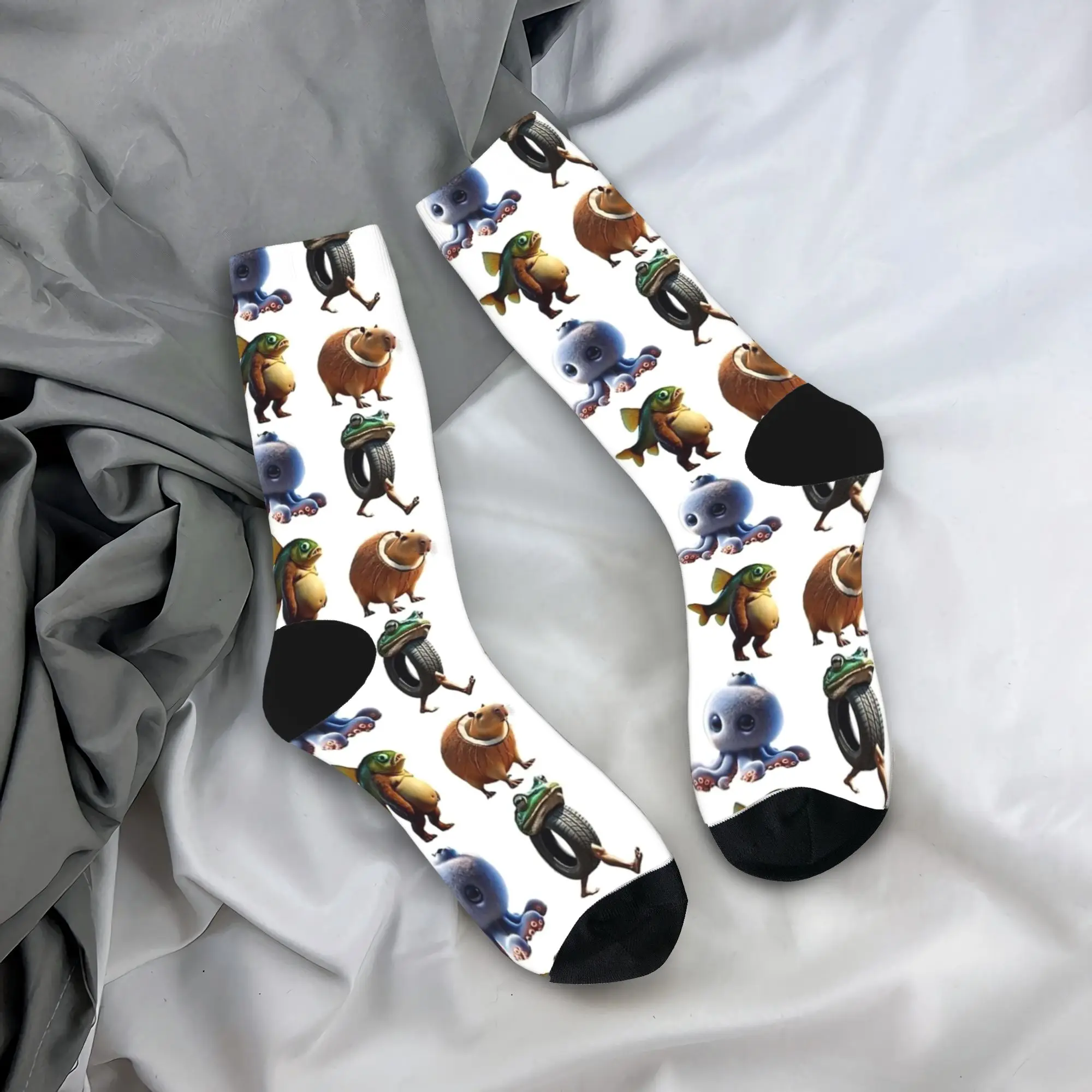 

Italian Brainrot tripi tropi Stockings Men Socks Comfortable Elegant Socks Autumn Skateboard Anti Pattern Socks Birthday Gift