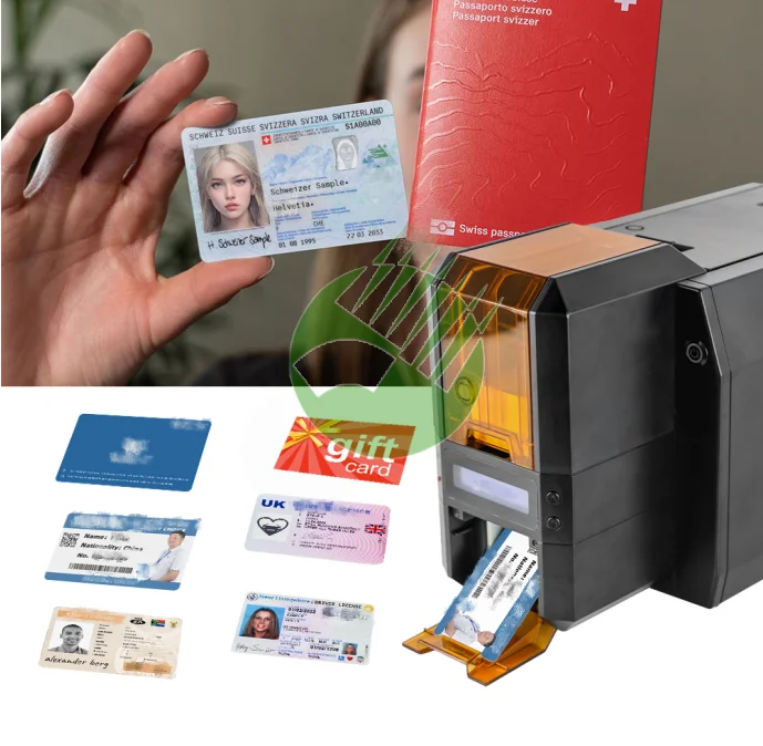 

MS-CH22K Color ID Card Printer Double Side PVC ID Card Printer Machine for Student Worker Business Card
