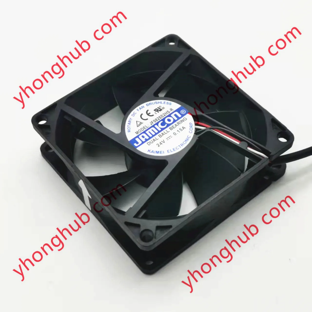 

Jamicon JF0825S2HS-R DC 24V 0.15A 80x80x25mm 3-Wire Server Cooling Fan