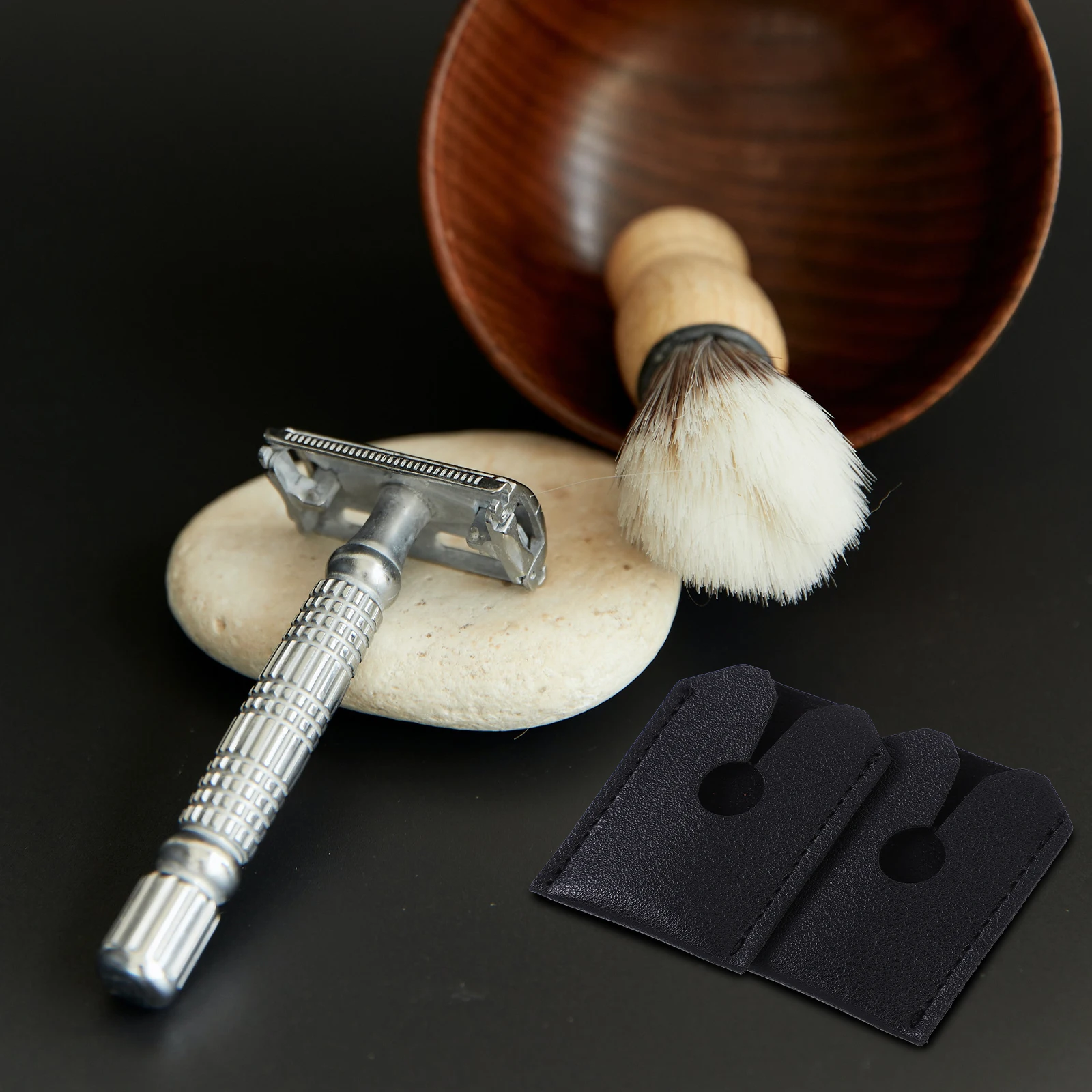 

2pcs Razor Head Cover Manual Shaving Artificial Protective Case Storage Compatibility Non Scratch