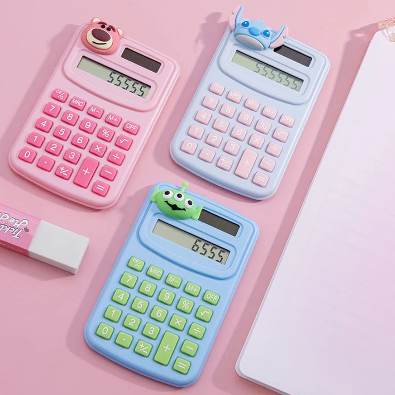 Disney Electronic Calculator Alien Stitch Lotso Kids Small Calculator Home Office Calculator student Primary School Calculator