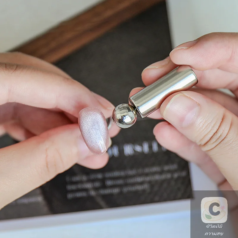 HUA 네일 아트 네일 마그네틱 스틱 캣 아이 마그네틱 볼 더블 엔드 UV 젤 마그넷 도구 매니큐어 디자인 도구 글리터 효과 DIY