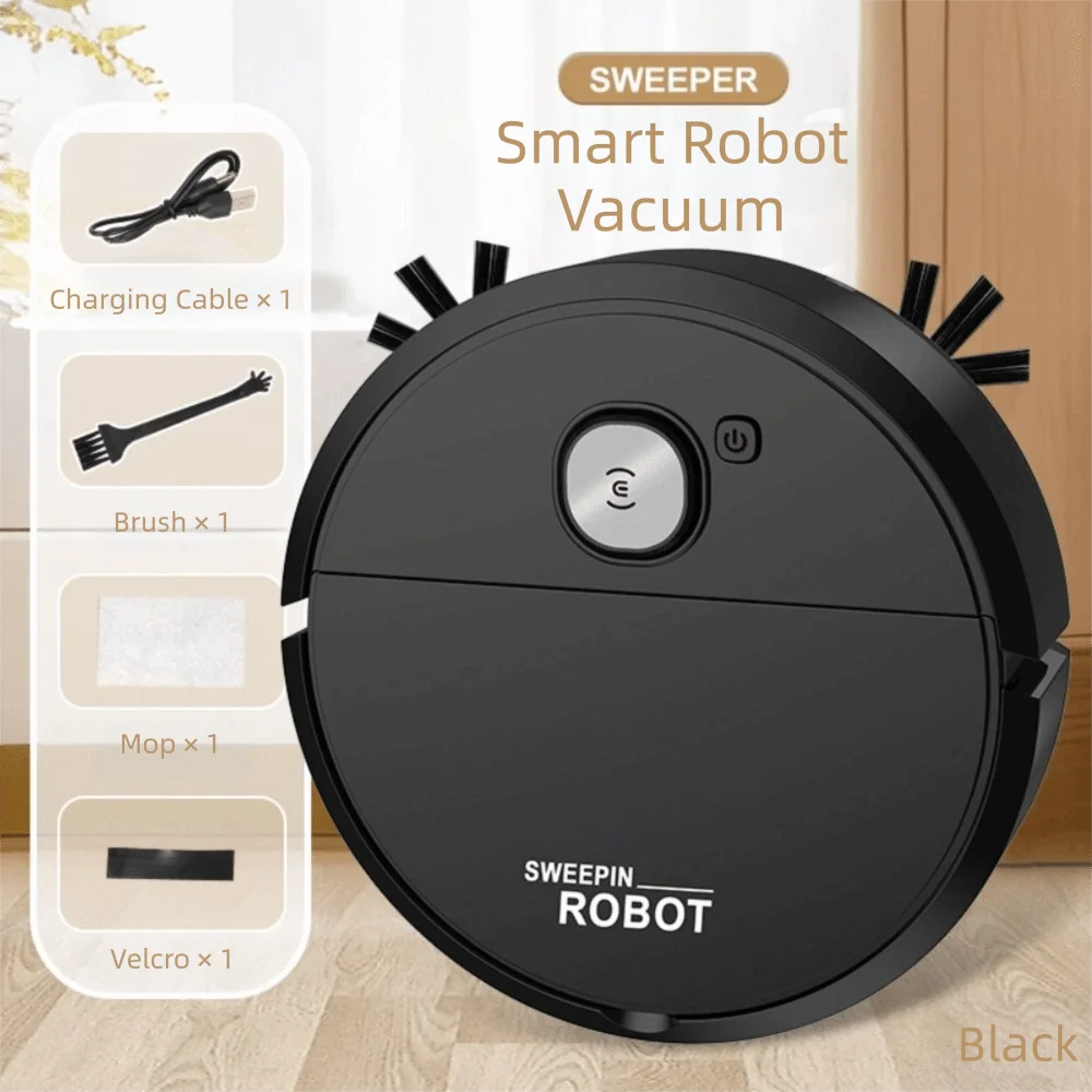 Self-Cleaning Robot Vacuum Cleaner Anti-Tangle Quiet Floor Carpet Cleaning Washable Mop Auto Recharge Household Vacuum