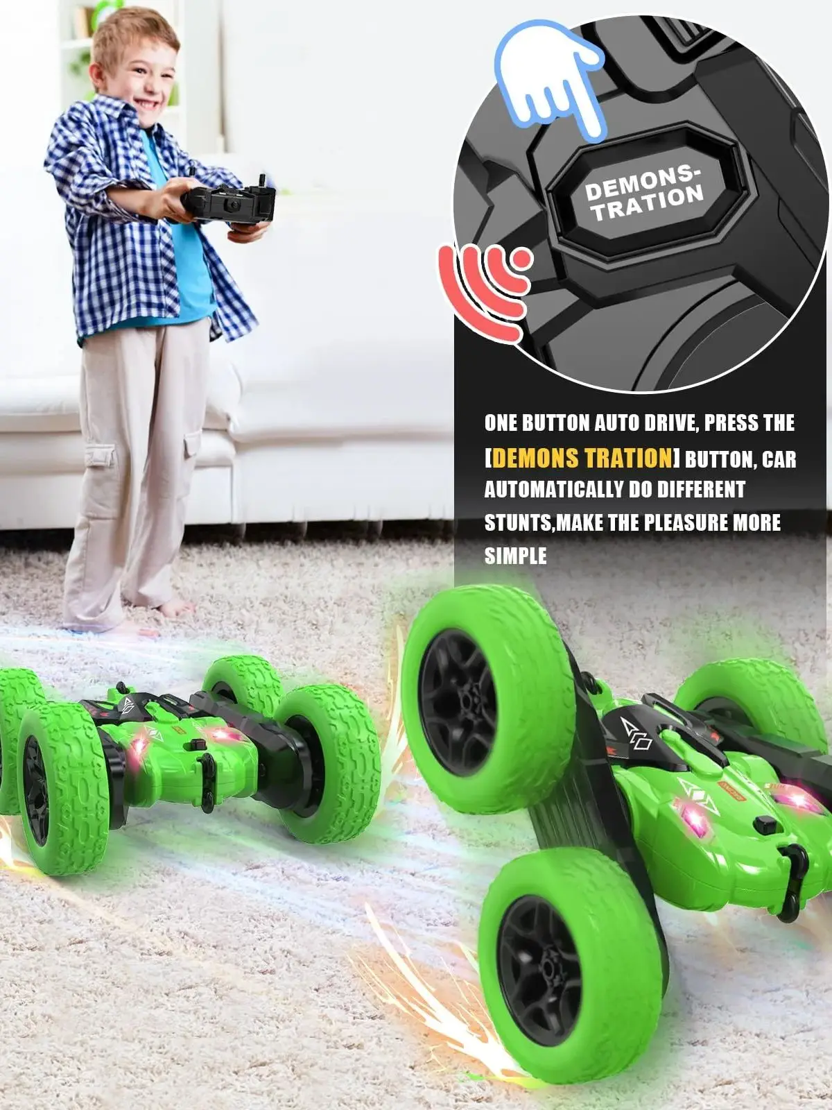 Thumbnail 2 - #14 Double Sided RC Stunt Cars Deals & Discounts