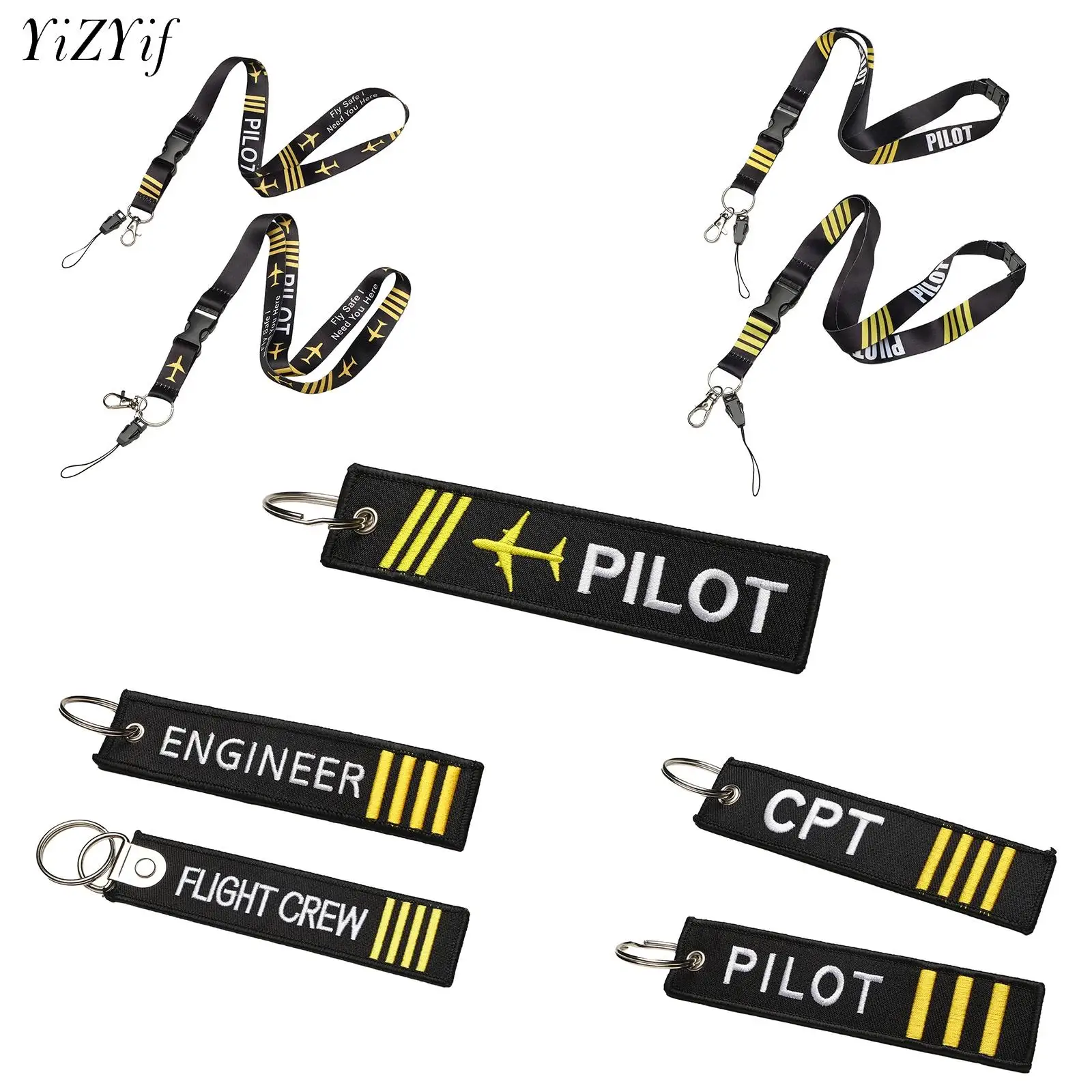 

Pilot Lanyard DIY Garment Accessories Aviation Lanyard Aircraft Detachable DIY Bag Clothes Washable Care Tag Hand Made Crafts