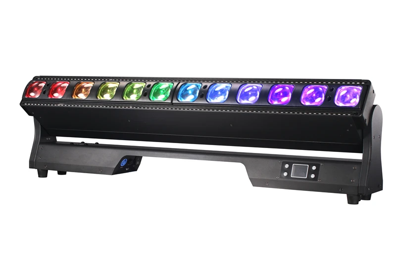 6 pieces 12x40w Rgbw 4in1 zoom beam wash moving head bar led Pixel Sweeper Wash stage concert wedding light