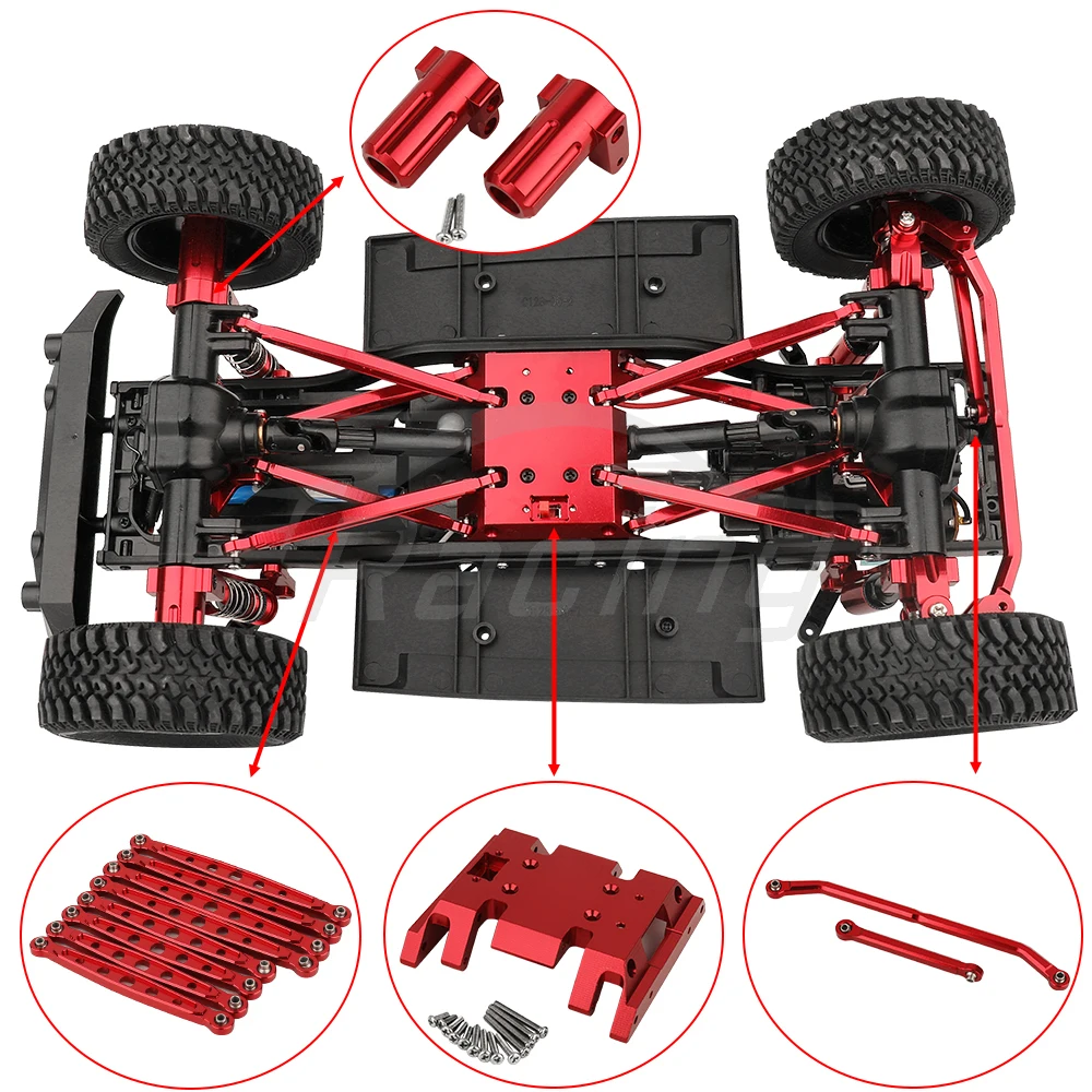 MN128 MN86 MN86S G500 metalowe mocowanie amortyzatorów do mocowania serwomechanizmu linka do zwrotnicy pręt do piasty płyta ślizgowa 1/12 RC część