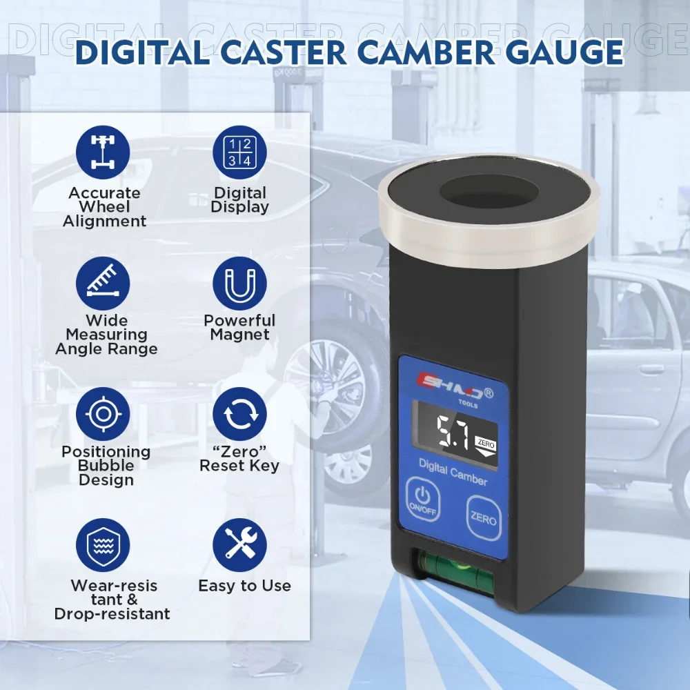 Car Four Wheel Alignment Level Meter Digital Electronic Wheel Alignment Balance Aligner Positioner Camber Castor Strut Truck