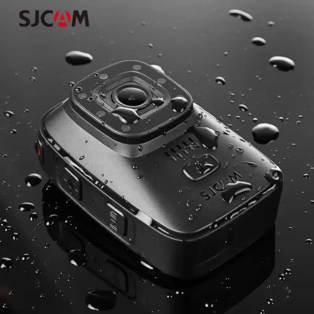 كاميرا مراقبة شرطة يمكن ارتداؤها SJCAM A10، كاميرا IP65 مقاومة للماء، كاميرا يمكن حملها بالجسم، إصدار ليلي، كاميرا عمل بالأشعة تحت الحمراء #4