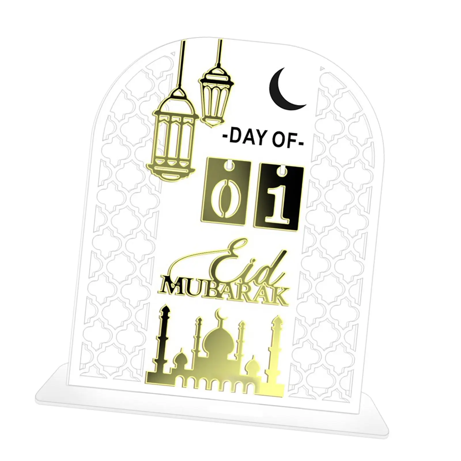 Fasting Festival Decoration Ornament Castle Home Decor Art Countdown Calendar