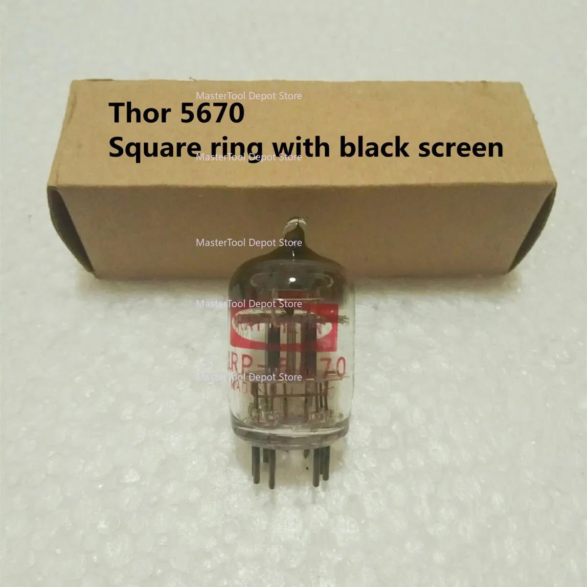 

(1 шт.) Thor 5670 трубка полурютный черный экран квадратное кольцо/генератор 6N3 6H3 396A качество звука бар