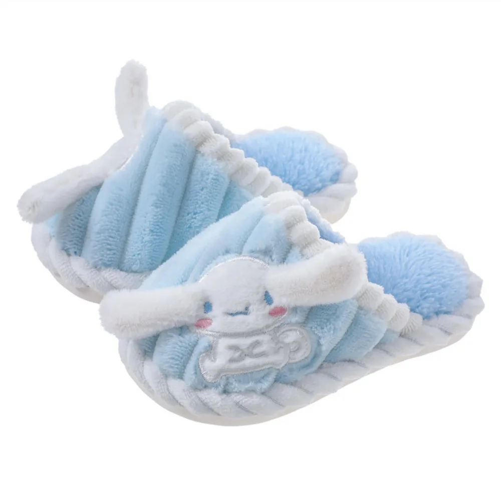 Sanrio autunno e inverno laurel dog personality cute adult girl antiscivolo pantofole in morbido cotone per la casa con suola morbida per interni ed esterni