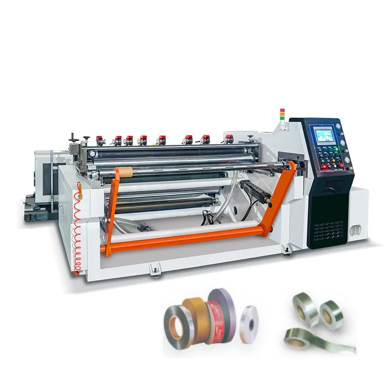 Multi-Material Slitting Machine Rewinder for Paper Film Foil PVC with Two Slitting Methods Flat Knife and Knife Groove Cutting