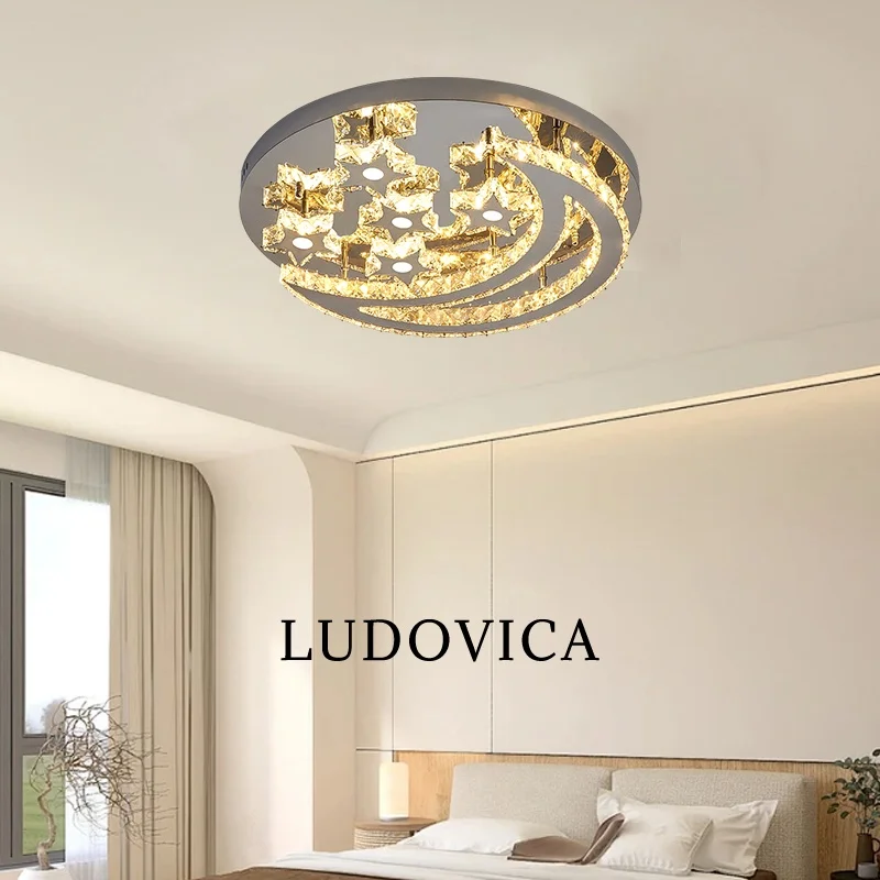 

Nordic LED Ceiling Lamp Living room Bedroom Ceiling Lights Crystal Lighting Indoor Lighting Luxury Circular Ceiling Chandelier