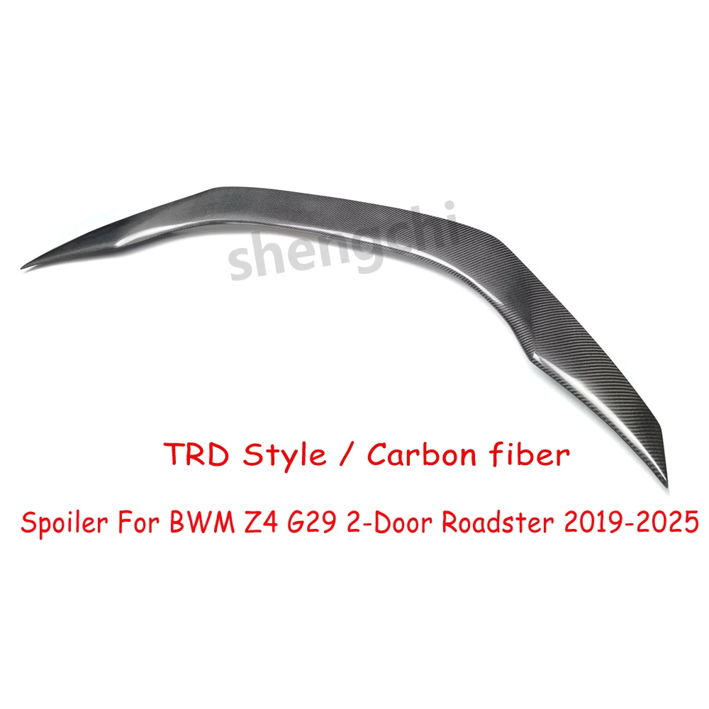 G29 TRD styl FRP/z włókna węglowego tylny spojler do BMW Z4 tylny Spoiler bagażnika tylnego 2019-2025 2 drzwi Roadster