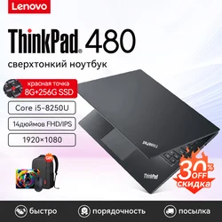 Lenovo-Laptop Thinkpad 480 Slim, Intel Core i5-8250U, 8 GB de RAM, 256 GB SSD, Tela IPS, 14