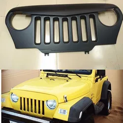 Front Grille Guard Black Angry Mesh Grill Replacement ABS Material For Jeep Wrangler TJ 1997-2006 J187 LantSun