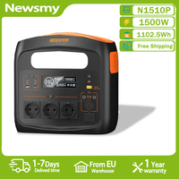 Newsmy N1510P Portable Power Station 1500W Solar Generator 1102.5Wh LiFePO4 Battery Home Backup Outdoor Camping Mobile power