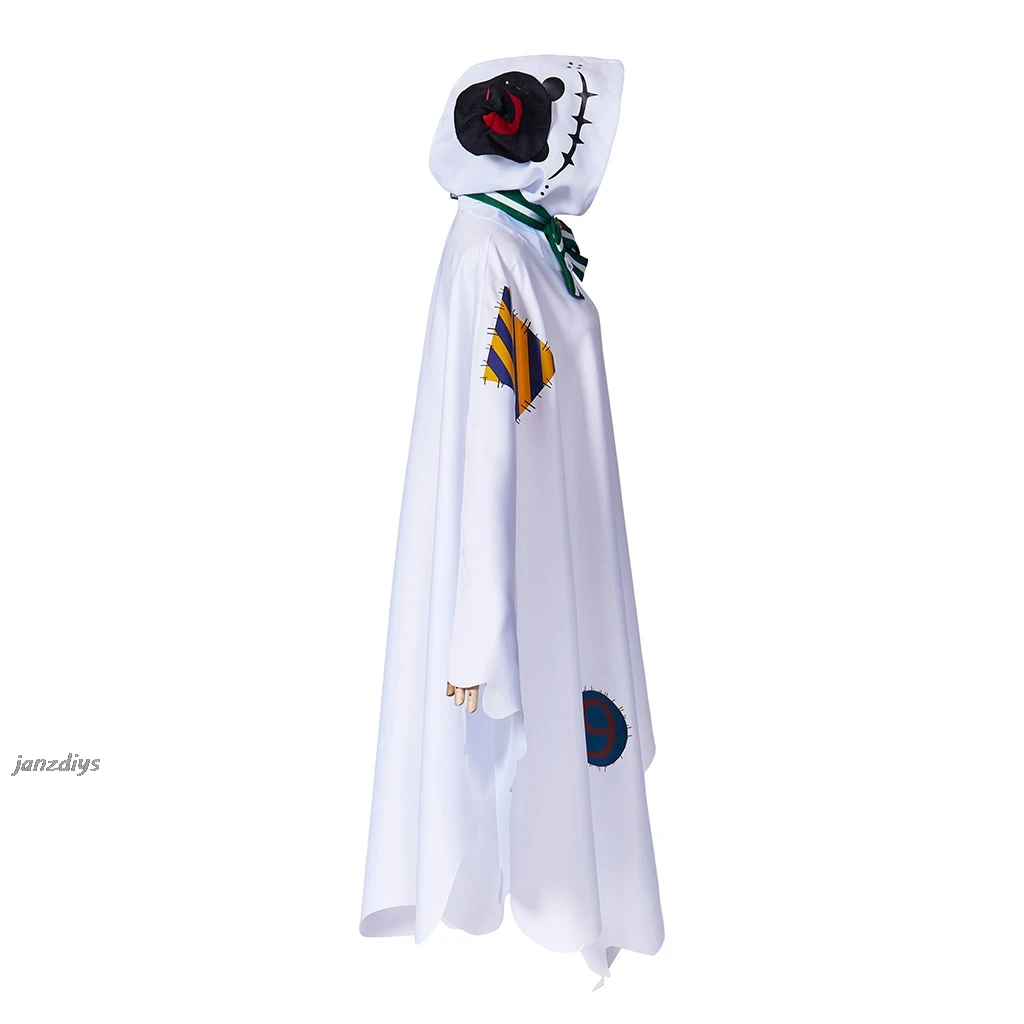 Anime meu herói academia midoriya boku no izuku cosplay traje halloween fantasma com capuz manto sapatos peruca conjunto