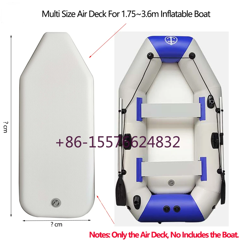 2023 New Multi-Size Air Deck For 175-360cm Inflatable Boats,Thicked PVC Air Bottoms Floor For Kayak Canoeing Boat Deck Flooring