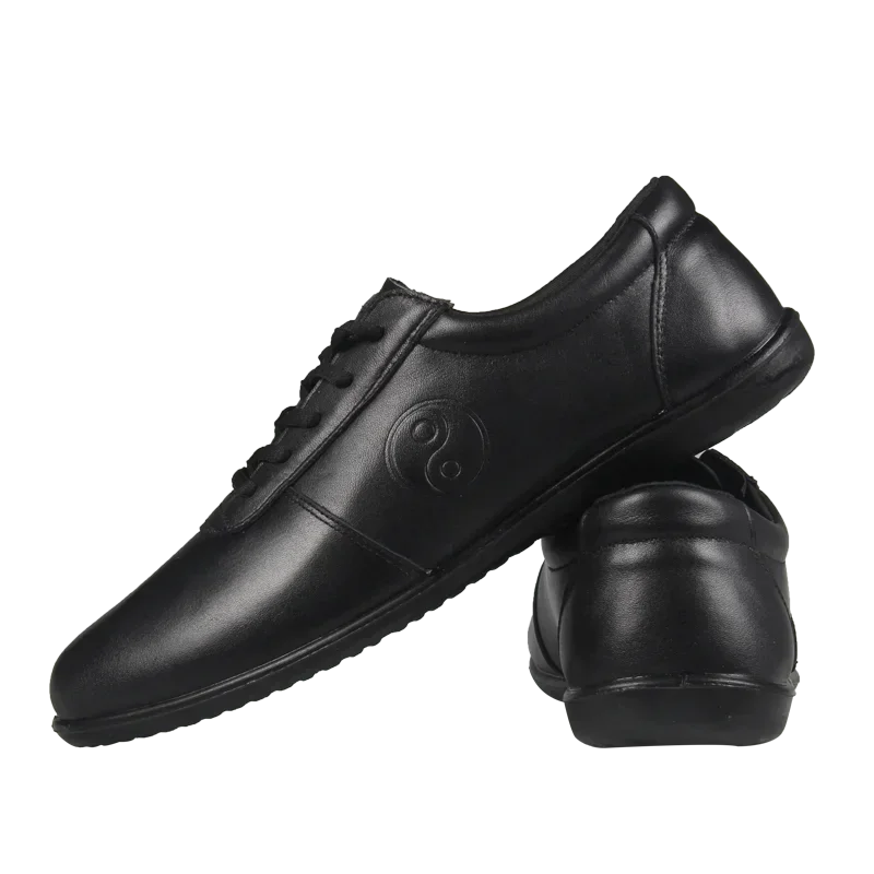 Genuine Leather Kung fu Tai Chi Shoes Martial Art Shoes sport Sneakers Cowhide Leather Unisex Free Flexible Men Women 2025