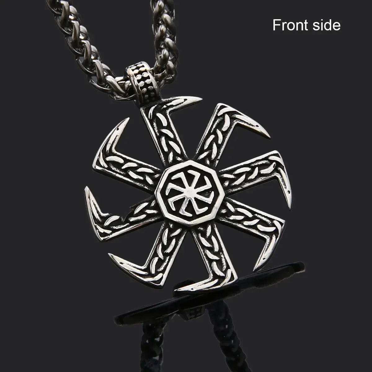 Gentleman Nordic style Punk Gothic Rock and roll Individuality Hip hop Alternative Titanium steel Stainless steel Pendant