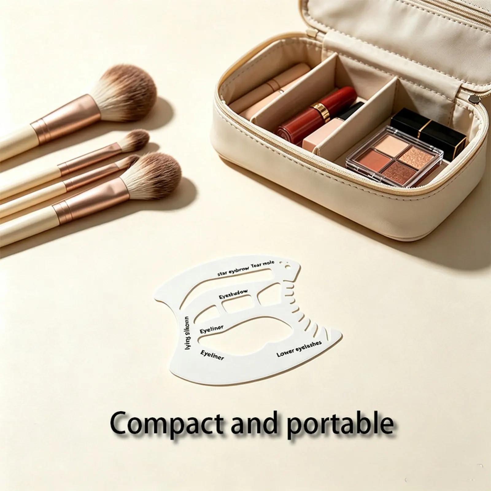 Professional Makeup Stencil Reusable Face Drawing Tool for Beauty Training Foundation Contour Guide Kit Durable PVC