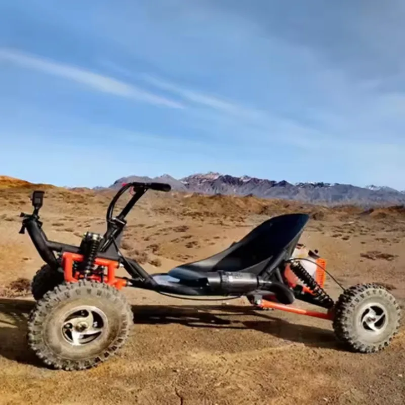 90cc Powered Single Seat Adult Buggy Go Kart 80 Km/H Off-Road 4x4 Drive Disc Brake Electric Go Karts for Sale
