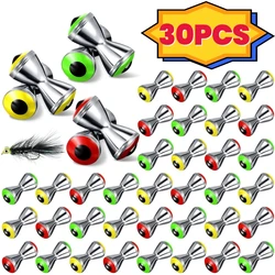 Fishing Fly Dumbbell Eyes Fly Tying Materials Alloy Fly Tying Dumbbell Eyes Fly Tying Barbell Eyes Materials Fishing Lure Tools