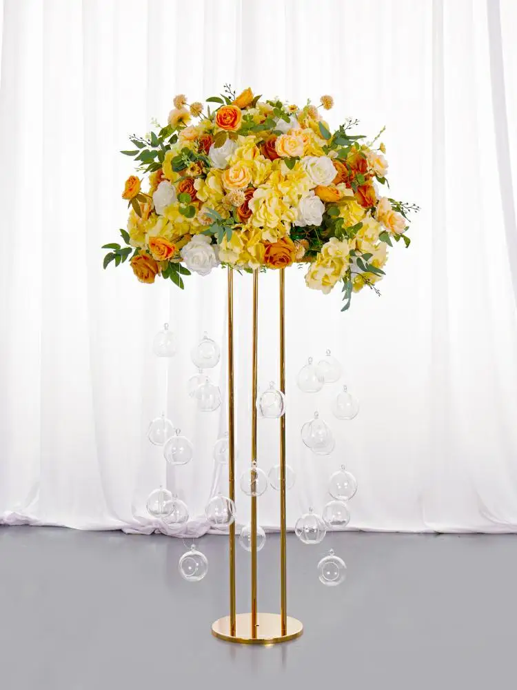 Candle Box Stands Metal Flower Table Support Stand Wedding Table Centerpiece Bouquet Floral Ball Decoration 2pcs