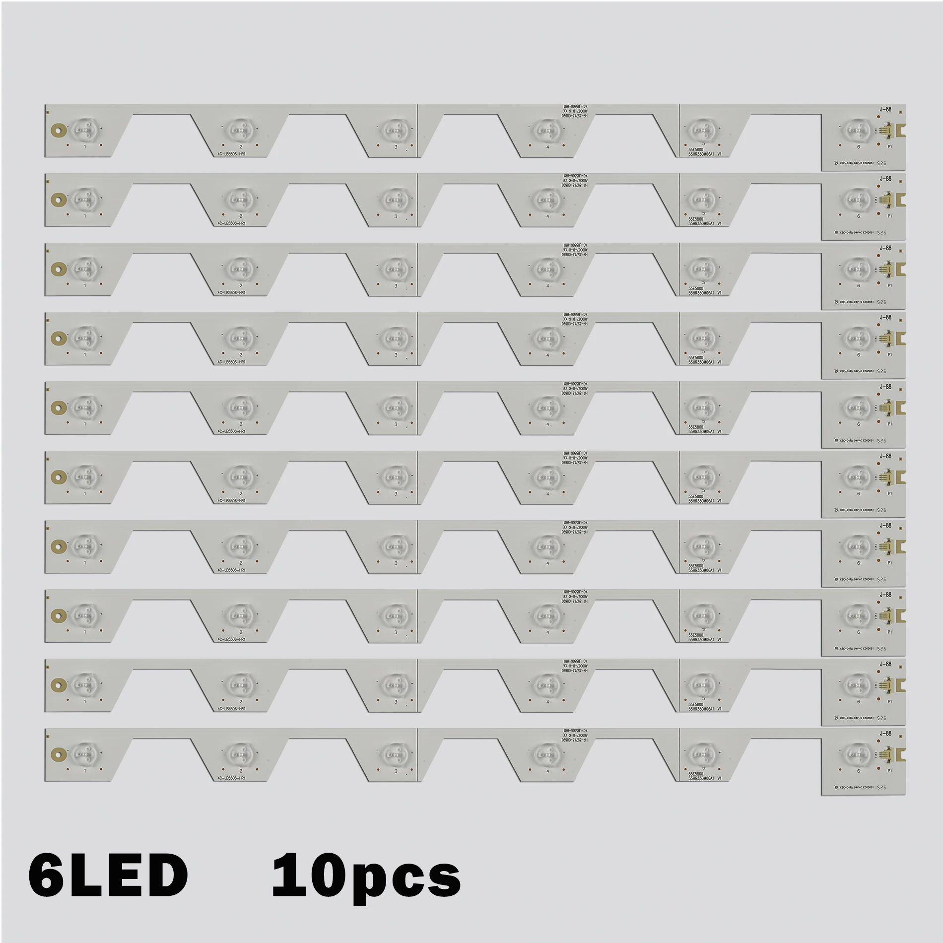 شريط مصابيح LED جديد لـ طومسون 55FA3203 55FA3213 55UA6406 4C-LB5506-HR1 YH1 55HR330M06A1 TMT_55E5800_10X6 B55A858U D55A561U B55A658U