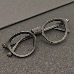 New Retro Round Glasses Frame Women Men Frames Computer Anti Blue Ray Optical Eyeglasses Vintage Brand Designer Luxury Eyewear