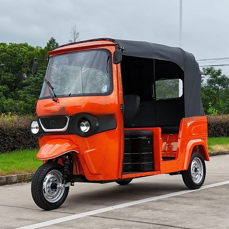 Electric three-wheeled sightseeing manned, the same three-wheeled motorcycle with oil and electricity