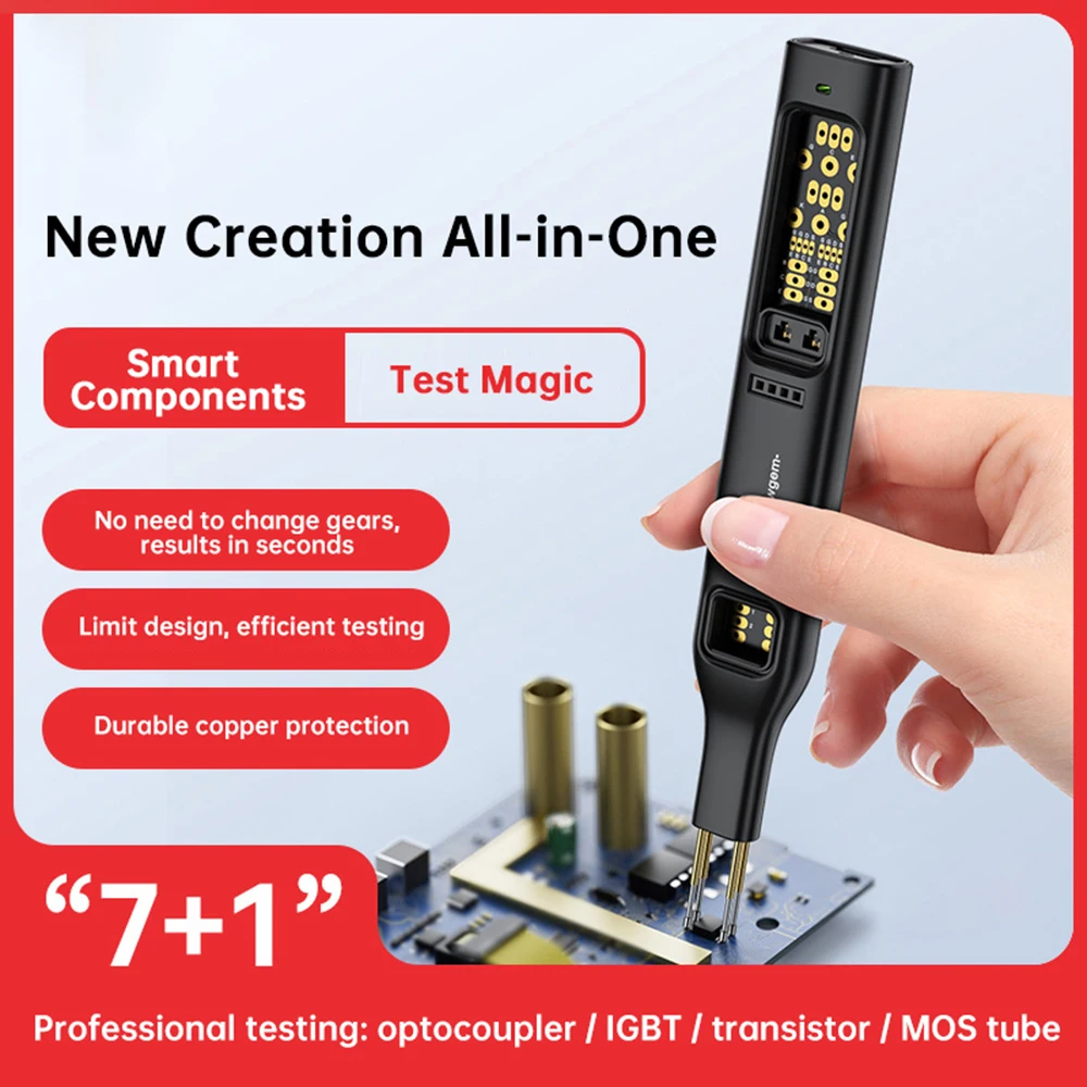 Multifunctional Optocoupler Tester Handheld Integrated Circuit Tester IC Transistor Meter Diode Triode Circuit Chips Detector