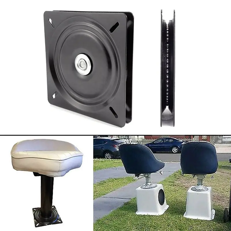 6 inch boat seat swivel plate fishing boat marine seat swivel rotation 360 degree rotation universal set 15.4 x 15.4 x 2 cm
