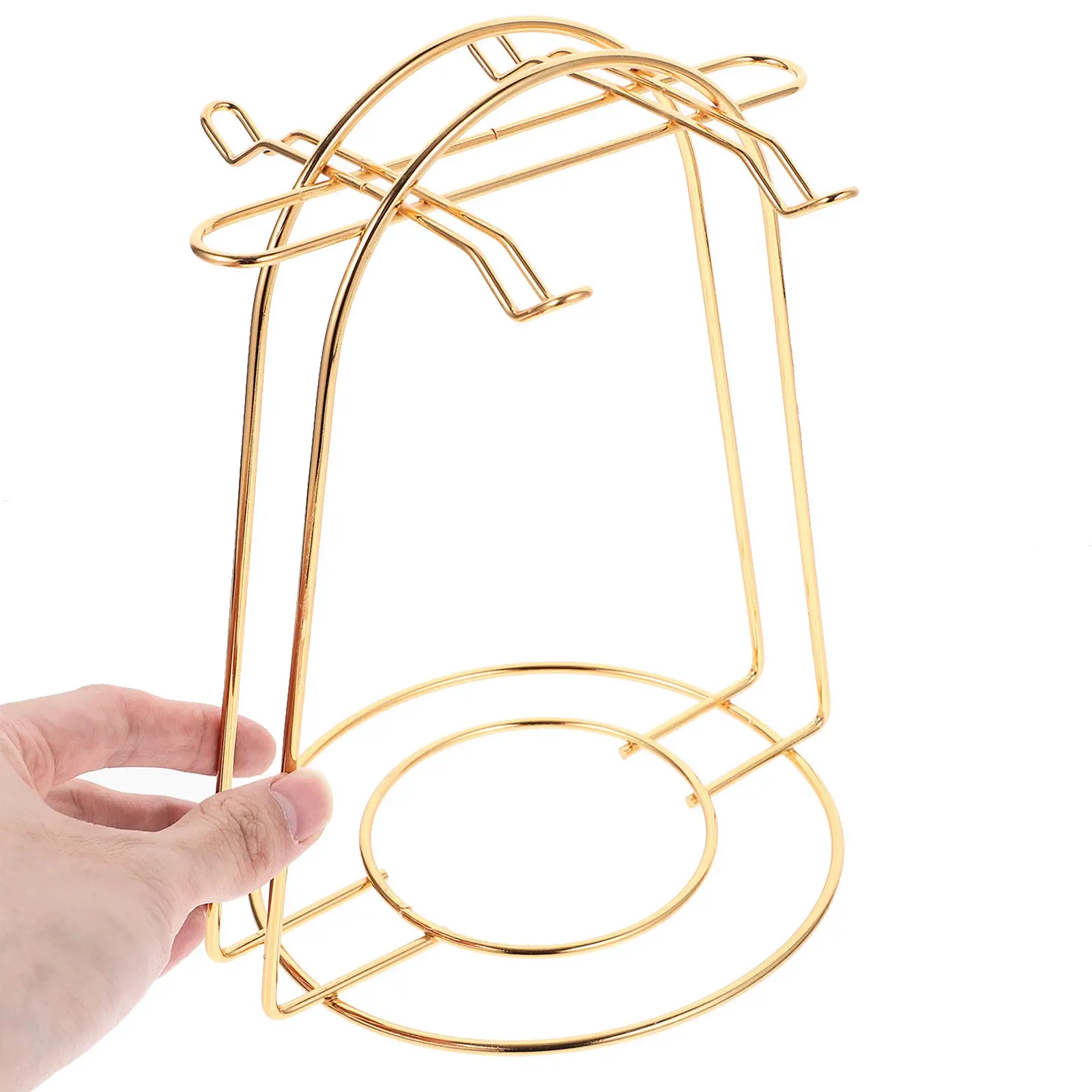 

Delicate Iron Cup Bracket for Mugs Saucers Draining Storage Kitchen Accessory Space Saving Cup Drying Stand Orderly Coffee Mug