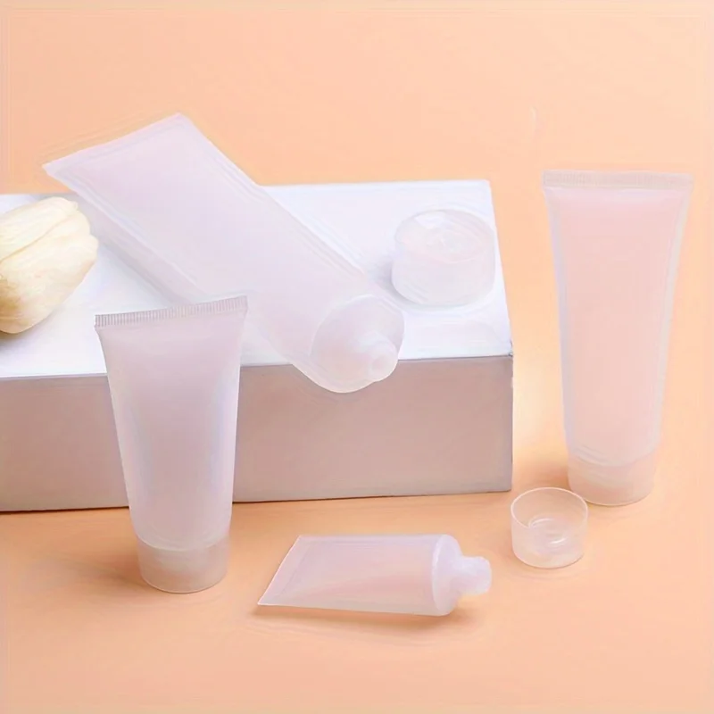 50 Stück Mattierte Leere Nachfüllbare Kunststoff-Softtuben, Quetschbare Tuben, Kosmetikbehälter, Aufbewahrung für Creme, Reiniger, Shampoo, Lotion, Dosen – Detail 7