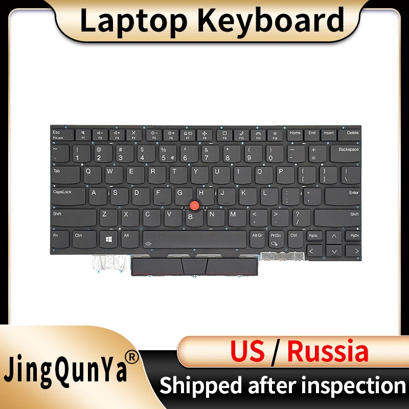 

US/Russian Backlit Laptop Keyboard For Lenovo Thinkpad X1 Carbon 9th Gen 9 2021 SN20Z77386 Replacement