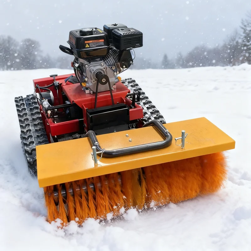 جزازة العشب للتحكم عن بعد، جزازة العشب الروبوتية مع وظيفة مجرفة الثلج، معتمدة من CE للاستخدام في الفناء