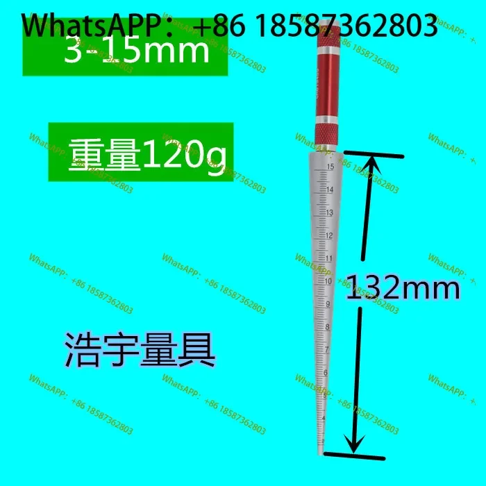 Aperture Gauge, Inner Diameter, Conical Taper Ruler Taper Plug Gauge 1-6.5 3-15-30 -45