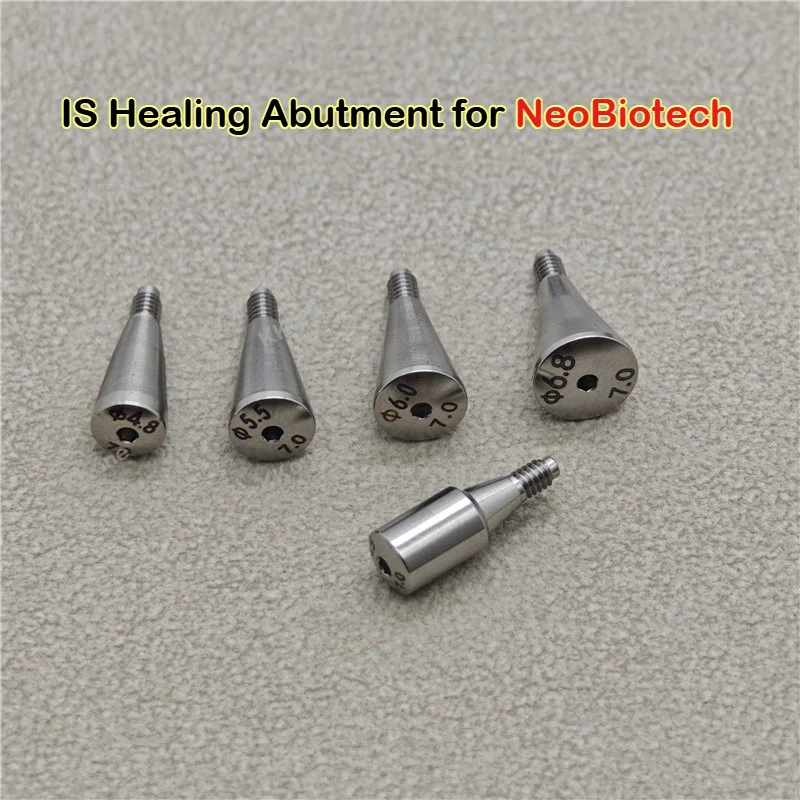 10Pcs IS Healing Abutment for NeoBiotech Grade 5 Medical Titanium High Gloss Dental Implant Accessories