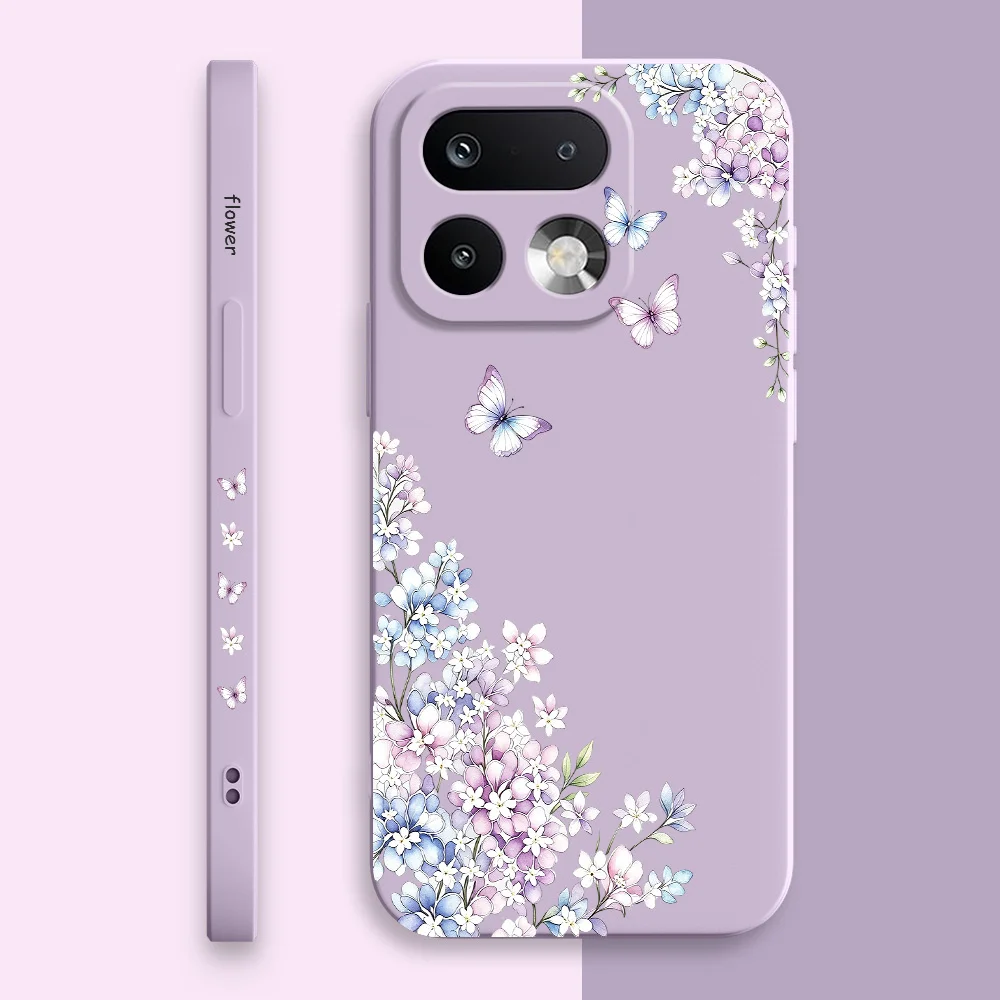 Coque de téléphone violette en silicone souple, étui pour Oppo Realme 16 15 15T 14 13 12 11 10 9 9I Pro Plus 4G 5G