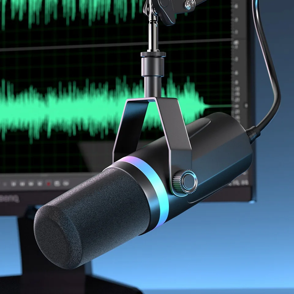 Dynamic RGB Gaming Microphone for PC Streaming