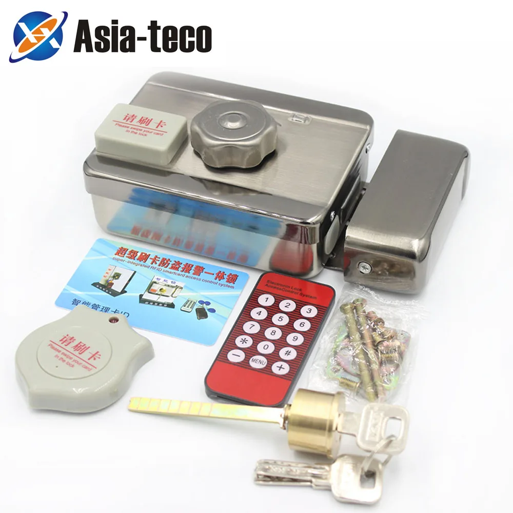 DC 12V Electronic RFID Door Gate Lock Smart Electric Strike Lock Magnetic Induction Door Entry Access Control System