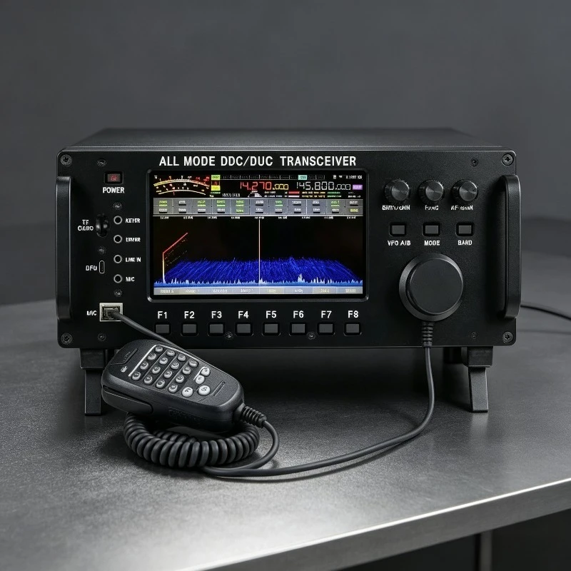 ZT7500 SDR All Mode HF VHF UHF Transceiver 100W 0-750MHz DDC DUC Touch Screen Mobile Ham Radio